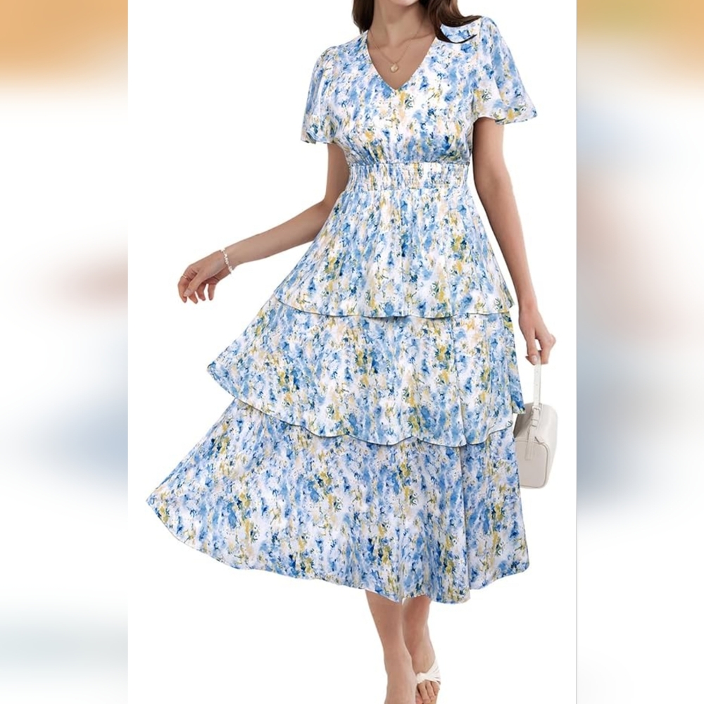 Floral Tiered Dress
